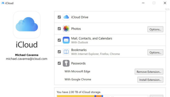 Aceda à iCloud através do Windows
